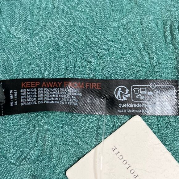 Anthropologie The Hannah Seamless Textured Tank in Blue Green Floral. S/M. NWT! - Picture 11 of 16